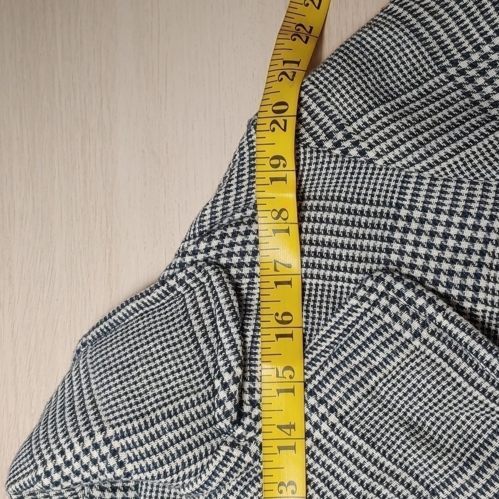 NWOT ZARA Gray houndsthooth oversized overshirt coat blazer jacket - Picture 10 of 12